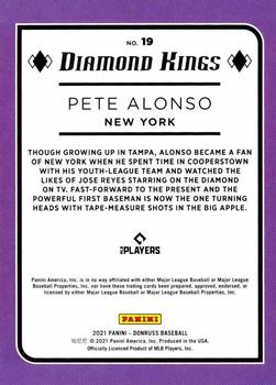2021 Donruss #19 Pete Alonso Back