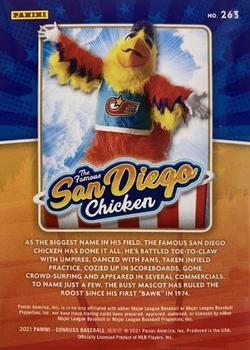 2021 Donruss #263 The Famous San Diego Chicken Back