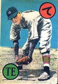 1949 Dreaming of Baseball Karuta (JK 1) #TE Akiharu Tezuka Front