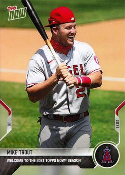 2021 Topps Now #WLCM Mike Trout Front