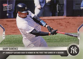 2021 Topps Now #17 Gary Sanchez Front