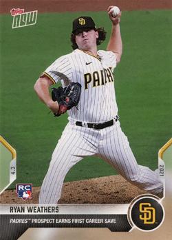 2021 Topps Now #24 Ryan Weathers Front