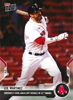 2021 Topps Now #44 J.D. Martinez Front