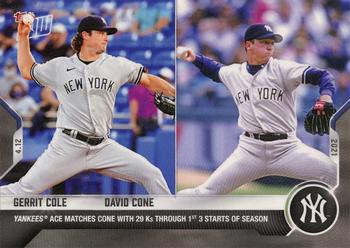 2021 Topps Now #65 Gerrit Cole / David Cone Front