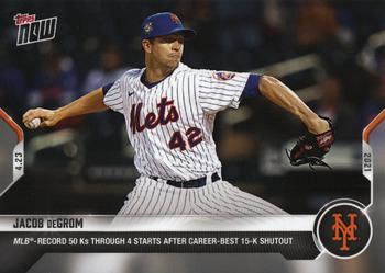 2021 Topps Now #117 Jacob deGrom Front