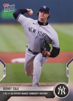 2021 Topps Now #125 Gerrit Cole Front