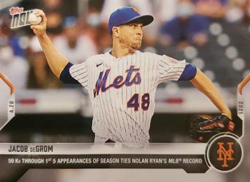 2021 Topps Now #144 Jacob deGrom Front