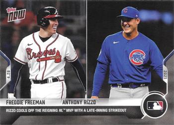 2021 Topps Now #145 Freddie Freeman / Anthony Rizzo Front