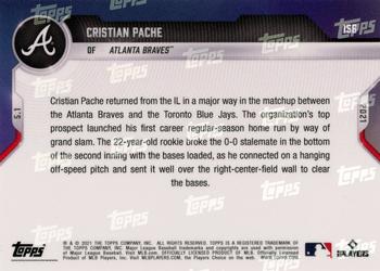 2021 Topps Now #158 Cristian Pache Back