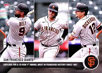 2021 Topps Now #170 San Francisco Giants Front