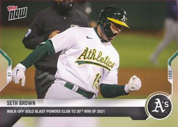 2021 Topps Now #185 Seth Brown Front