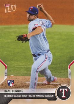 2021 Topps Now #194 Dane Dunning Front