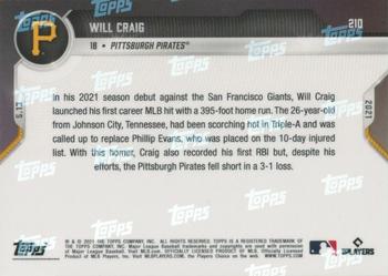 2021 Topps Now #210 Will Craig Back