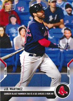 2021 Topps Now #242 J.D. Martinez Front