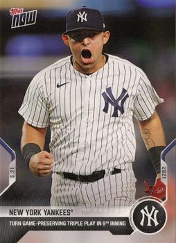 2021 Topps Now #246 New York Yankees Front