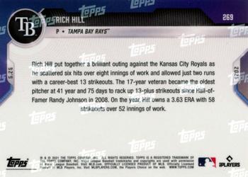 2021 Topps Now #269 Rich Hill Back