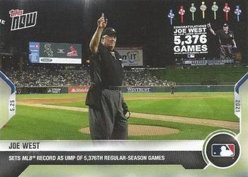 2021 Topps Now #270 Joe West Front