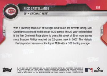 2021 Topps Now #308 Nick Castellanos Back