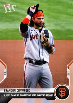 2021 Topps Now #326 Brandon Crawford Front