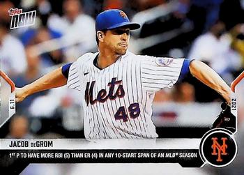 2021 Topps Now #340 Jacob deGrom Front