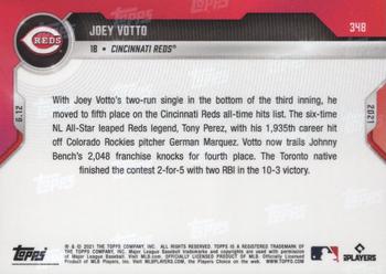 2021 Topps Now #348 Joey Votto Back
