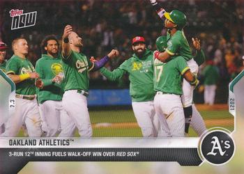 2021 Topps Now #456 Oakland Athletics Front