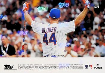 2021 Topps Now #504 Pete Alonso Back