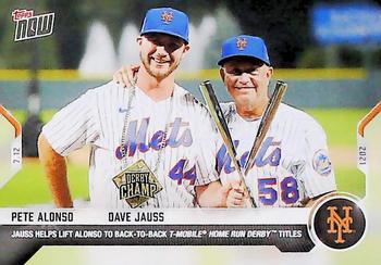 2021 Topps Now #507 Pete Alonso / Dave Jauss Front