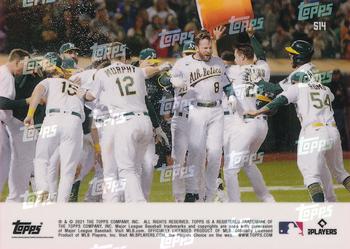2021 Topps Now #514 Jed Lowrie Back