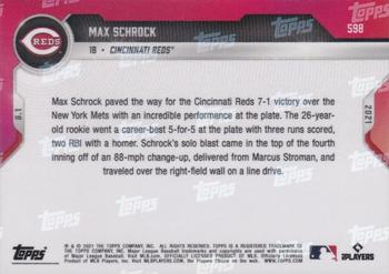 2021 Topps Now #598 Max Schrock Back