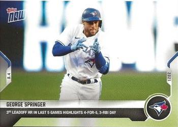 2021 Topps Now #613 George Springer Front
