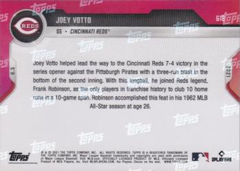 2021 Topps Now #618 Joey Votto Back