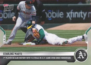 2021 Topps Now #688 Starling Marte Front