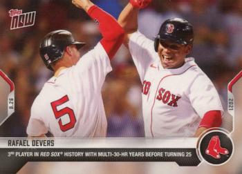 2021 Topps Now #712 Rafael Devers Front