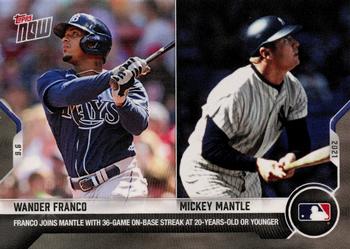 2021 Topps Now #771 Wander Franco / Mickey Mantle Front