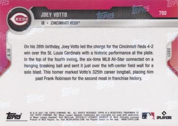 2021 Topps Now #790 Joey Votto Back