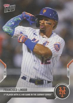 2021 Topps Now #800 Francisco Lindor Front
