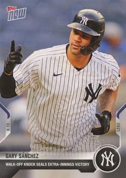 2021 Topps Now #801 Gary Sanchez Front