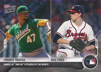 2021 Topps Now #902 Frankie Montas / Max Fried Front