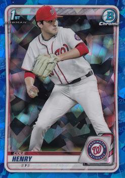 2020 Bowman Draft Sapphire Edition #BD-67 Cole Henry Front