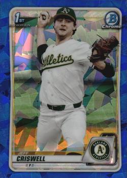 2020 Bowman Draft Sapphire Edition #BD-134 Jeff Criswell Front