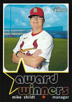2020 Topps Heritage - Award Winners #AW-7 Mike Shildt Front