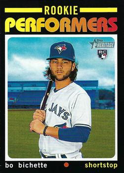 2020 Topps Heritage - Rookie Performers #RP-2 Bo Bichette Front