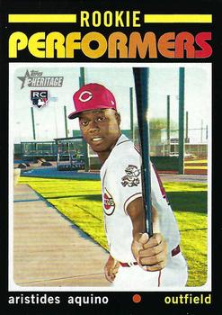 2020 Topps Heritage - Rookie Performers #RP-13 Aristides Aquino Front