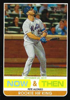 2020 Topps Heritage - Now & Then #NT-1 Pete Alonso Front