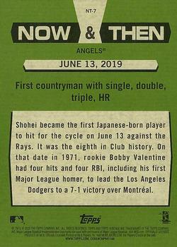 2020 Topps Heritage - Now & Then #NT-7 Shohei Ohtani Back