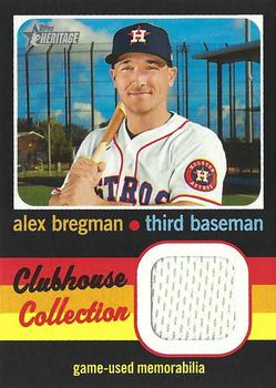 2020 Topps Heritage - Clubhouse Collection Relics (High Number) #CCR-AB Alex Bregman Front