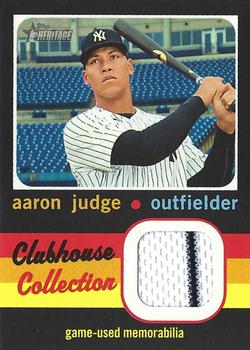 2020 Topps Heritage - Clubhouse Collection Relics (High Number) #CCR-AJ Aaron Judge Front