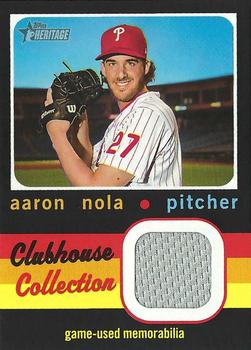 2020 Topps Heritage - Clubhouse Collection Relics (High Number) #CCR-AN Aaron Nola Front