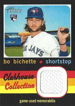 2020 Topps Heritage - Clubhouse Collection Relics (High Number) #CCR-BB Bo Bichette Front